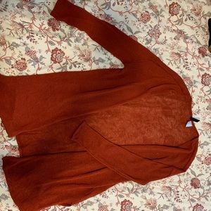 Burnt Orange Cardigan